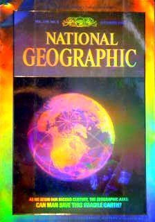 National Geographic Earth Hologram cover 1988 - Hologram